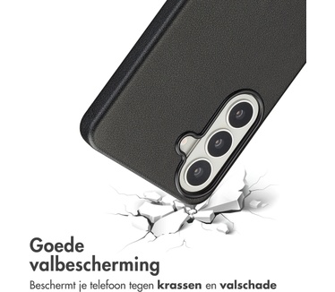 Accezz MagSafe Leather Backcover Samsung Galaxy S26 Plus - Onyx Black