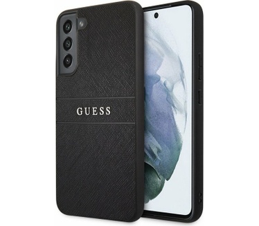 Guess Saffiano Hard Case voor Samsung Galaxy S22+ (S906) - Zwart Zwart