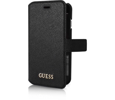 Guess Originele Saffiano Collection Folio Bookcase hoesje  voor de iPhone 6 / 6S Zwart