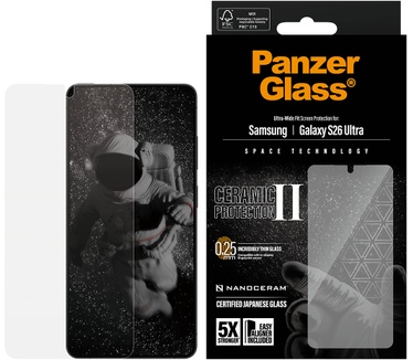 PanzerGlass PanzerGlass® Ceramic Screen Protector Samsung Galaxy S26 Ultra | Ultra-Wide Fit w. EasyAligner