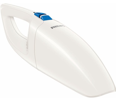 Philips Kruimelzuiger FC6150/01, MiniVac. Soort reiniging: Droog. Stofzuigercontainer type: Zakloos, Droog vuil: 0,5 l, Kleur van het product: Wit. Looptijd: 10 min, Accu/Batterij voltage: 3,6 V, Oplaadtijd: 18 uur. Breedte: 133 mm, Diepte: 444 mm, Hoogte