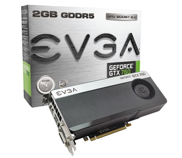Nvidia GeForce EVGA GeForce GTX760 2GB (02G-P4-2760-KR)