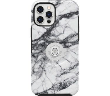 Otterbox Otter+Pop Symmetry Series voor Apple iPhone 12 Pro Max, White Marble