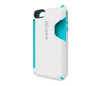 Speck CandyShell Card (White / Peacock)