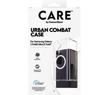 PanzerGlass CARE™ by PanzerGlass® Urban Combat Case Transparent w. White Qi Samsung Galaxy Fold8 Ultra | Fold7