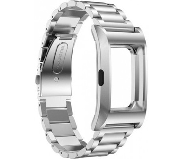qMust Metalen armband voor Fitbit Charge 2 met frame - Zilver