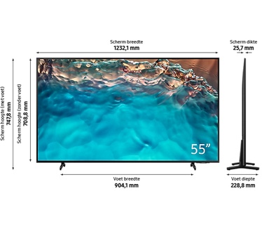 Samsung 55BU8000 Zwart