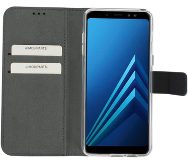 Mobiparts Premium Wallet TPU Case Samsung Galaxy A8 (2018) Black