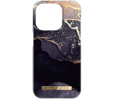 iDeal of Sweden Kunststof Back Cover Golden Twilight Marble Apple iPhone 15 Pro