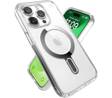 Speck Presidio Clear + ClickLock Apple iPhone 15 Pro Clear - with Microban
