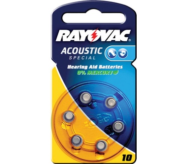 Rayovac Hearing aid 10, 6-pack