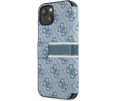 Guess 4G Printed Stripe Book Case - iPhone 13 Mini (5.4") - Blauw Blauw
