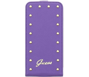 Guess Originele Studded Collection Flip Case hoesje voor de Samsung S5 - Paars (S5) Paars