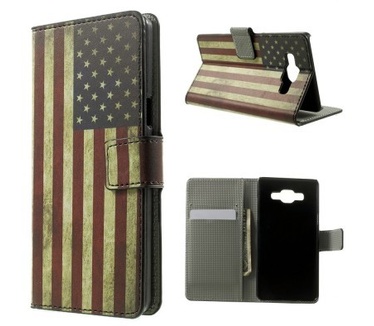 qMust Samsung Galaxy A5 Wallet Case met stand (USA)