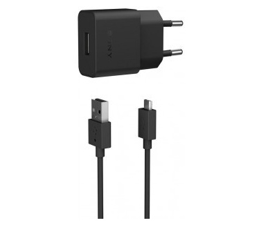 Sony Mobile Charger UCH20 - lader inclusief kabel - zwart