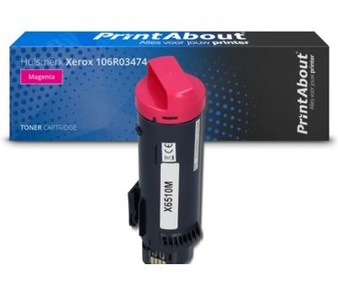 PrintAbout Huismerk Xerox 106R03474 Toner Magenta