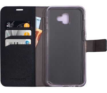 Mobiparts Saffiano Wallet Case Samsung Galaxy J6 Plus (2018) Black
