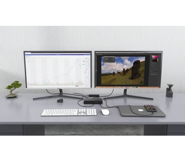 iTEC Thunderbolt3/USB-C Dual DisplayPort 4K Docking Station with Power Delivery 85W + Two TB3 Cables: 150cm & 70cm