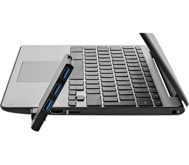 InLine 180 Twist Hub USB 3.0 - 4 Port - drehbar - schwarz