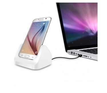 qMust Docking Station voor Samsung Galaxy S6 / S6 edge - wit