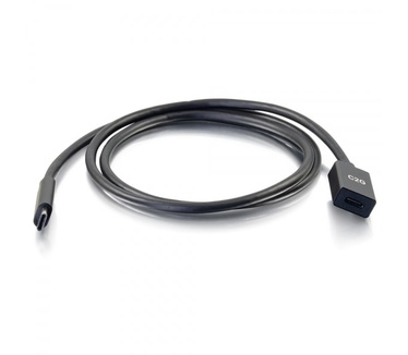 CablesToGo 3ft USB-C naar C 3.1 (Gen 2) verlengkabel van mannelijk naar vrouwelijk (10 Gbps)