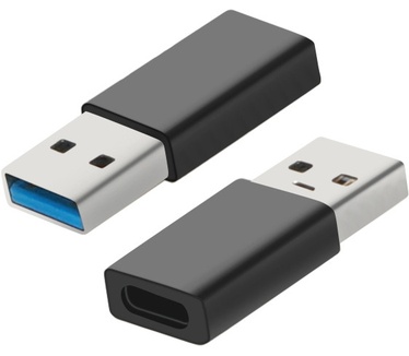 Mobiparts USB-C Female to USB-A Adapter Black (Bulk)