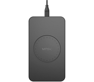 Vinsic Vinsic 3 Coil Slim Qi Charger/Draadloze Lader 5W - Zwart