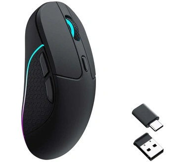 Keychron M3-A1 Wireless Mouse muis 100 - 26.000 DPI, Bluetooth 5.1 | 2.4 Ghz | USB type-C kabel