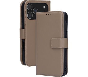 Mobiparts MagSafe geschikte 2 in 1 Wallet Case gemaakt van echt leer