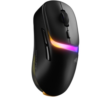 Glorious Glorious Gaming - draadloze gamingmuis Model D3 - Uitwisselbaar InfinitePlay-batterijsysteem, 8k polling, 130M click optische schakelaars, licht gewicht van 69 g, 30K DPI optische sensor, RGB - Zwart