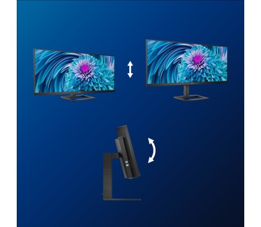 Philips E-line 345E2AE/00 Zwart