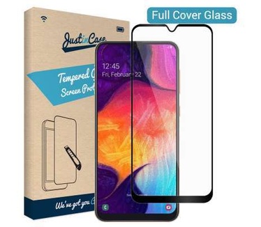 Just in Case Full Cover Tempered Glass Samsung Galaxy A30s Zwart