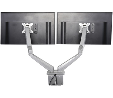 Startech.com Monitor arm voor 2 schermen bureausteun met geïntegreerde 2-poorts USB passthrough
