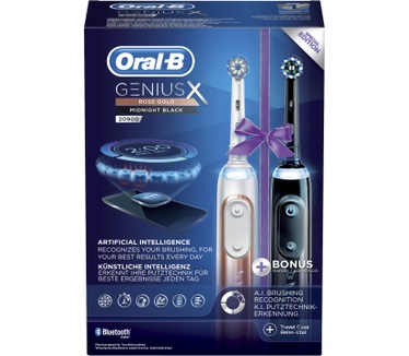 Oral-B Genius 20900 Elektrische tandenborstels Roségoud En Zwart Powered By Braun
