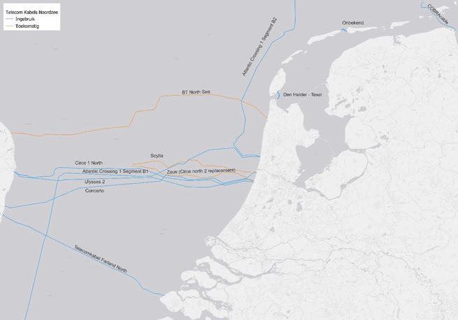 zeekabels naar Nederland