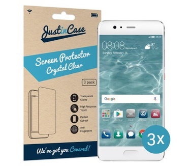 Just in Case Huawei P10 Plus Screenprotector - 3 stuks - Crystal Clear