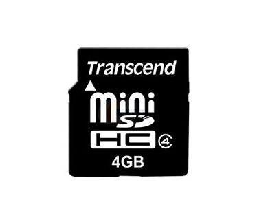 Transcend 4GB miniSDHC Class 4 Card