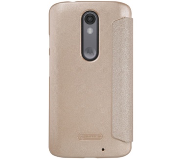 Nillkin Sparkle Book Case voor Motorola Moto X Force - Goud