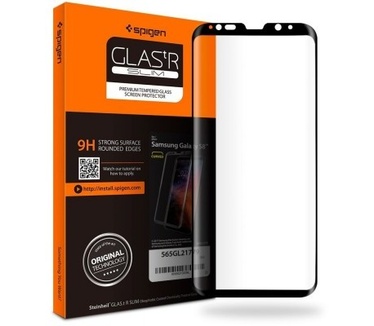 Spigen Full Cover Glass Protector Samsung Galaxy S8 Zwart