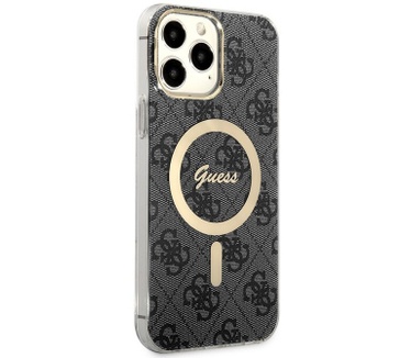 Guess 4G MagSafe Back Case Apple iPhone 13 Pro Max (6.7") - Grijs Grijs