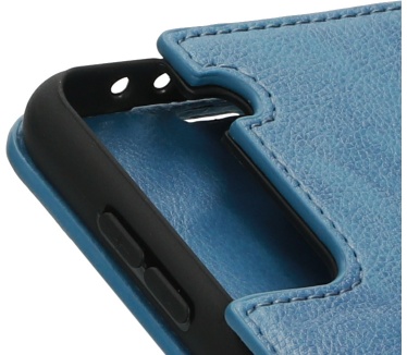 Mobiparts Classic Wallet Case Samsung Galaxy S21 Plus Steel Blue