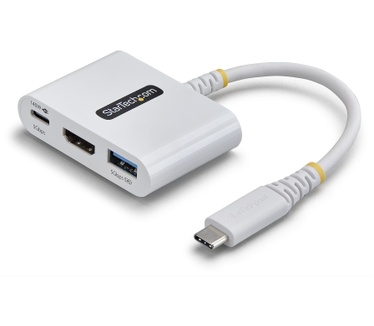 Startech.com USB-C naar HDMI Multiport Adapter met 140W PD Charging, 4K 60Hz HDMI, USB 5Gbps Hub, Mini Dock voor MacBook / Dell / ThinkPad / HP / iPad / Tablets