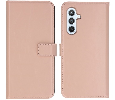 Selencia Echt Lederen Bookcase Samsung Galaxy A54 (5G) - Dusty Pink