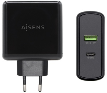AISENS ASCH-2PD30QC-BK
