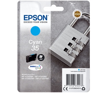 Epson Singlepack Cyan 35 DURABrite Ultra Ink