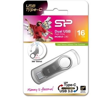 Silicon Power Mobile C80 16GB Aluminium