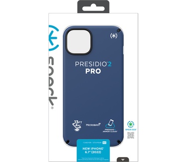 Speck Presidio2 Pro Apple iPhone 14 Plus Coastal Blue - with Microban