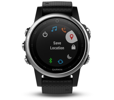 Garmin Fenix 5S (42mm, standaard glas) Zilver (Zwart)