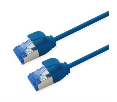 Roline Patchkabel Kat.6A (Class EA) S/FTP (PiMF) , LSOH, PoE, blauw, 7 m