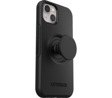 Otterbox OtterBox Otter+Pop Case voor iPhone 13, Schokbestendig, Valbestendig, Beschermhoes met PopSockets PopGrip, 3x getest volgens militaire standaard, Antimicrobieel, Zwart